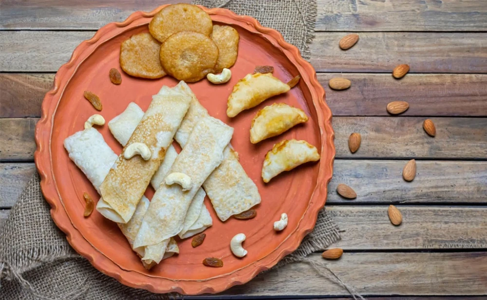 বাংলাদেশী ফুলঝুড়ি পিঠা/সাজের পিঠা